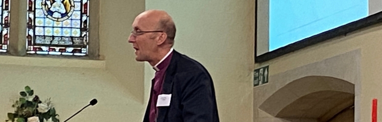 Bishop Michael giving an address