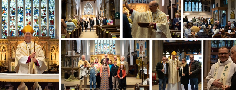 Confirmations at Taunton Minster Easter Sunday 2025